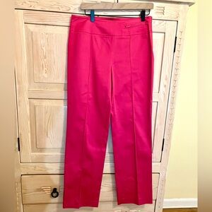 Willi Smith Pink Chino Cotton Pant Dopamine Dressing Flat Front Side Zipper